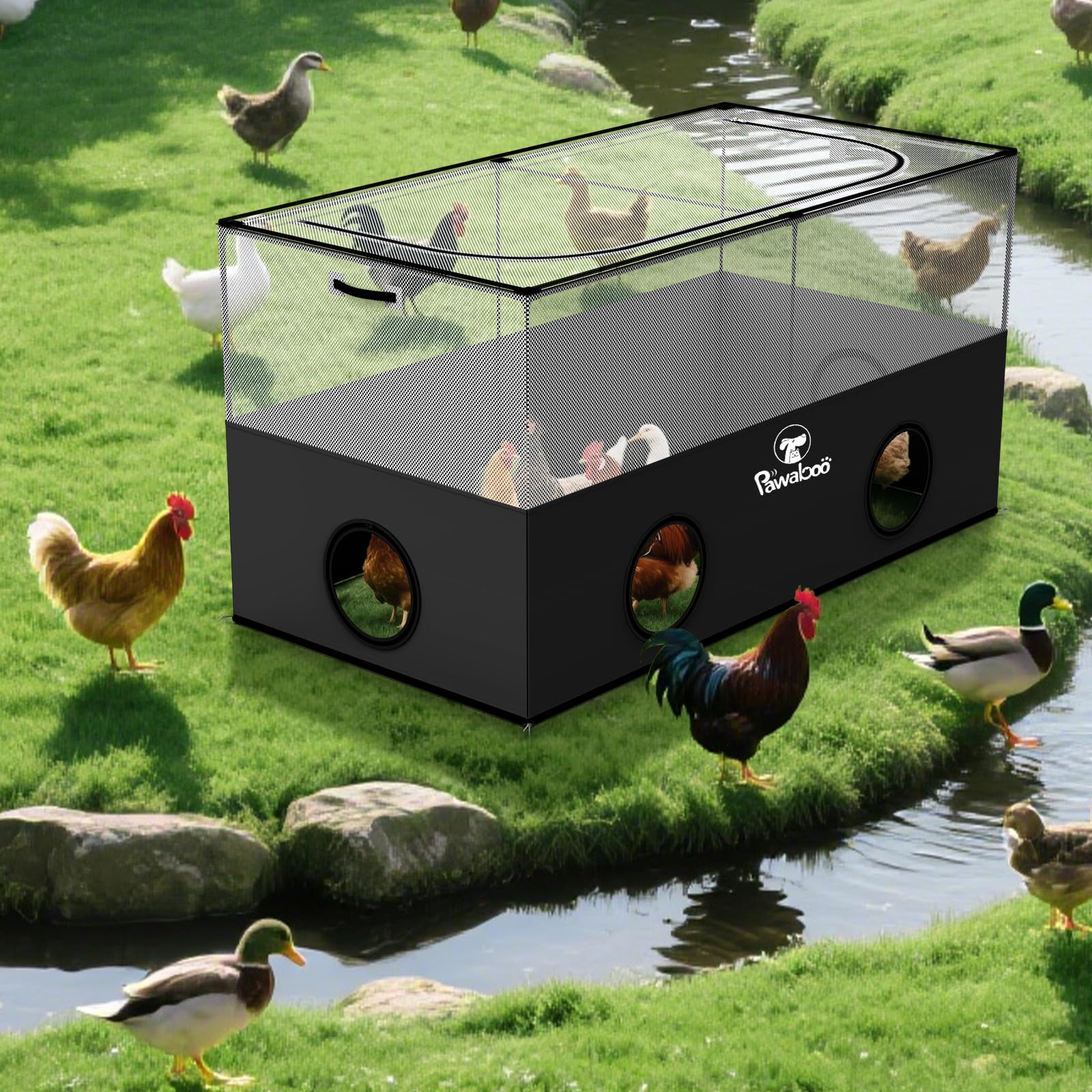 Pawaboo multi-pet space enables safe, shared play inside