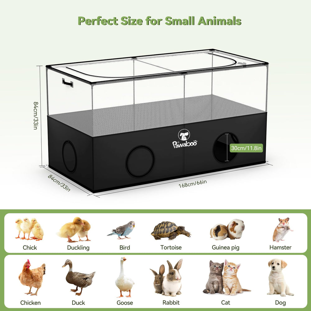 Pawaboo playpen outdoors with stakes offers wind-stable placement