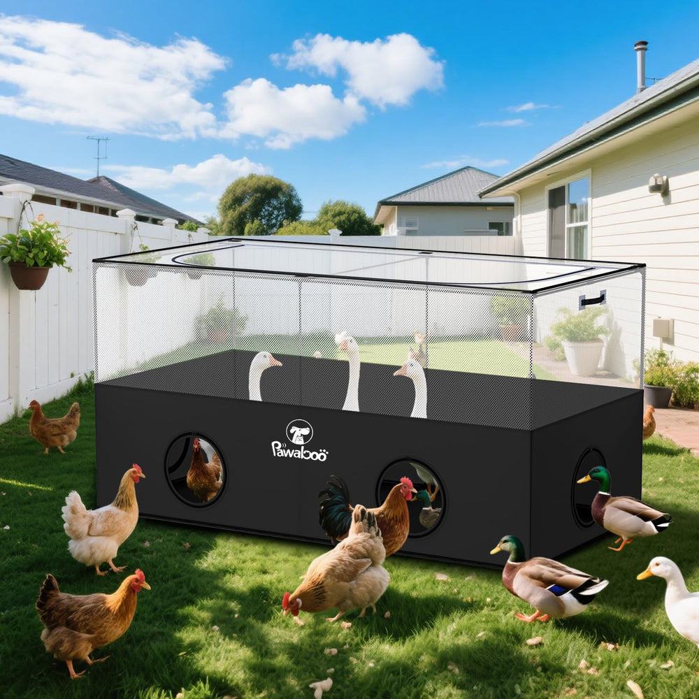 Pawaboo playpen side handles allow easy transport between rooms