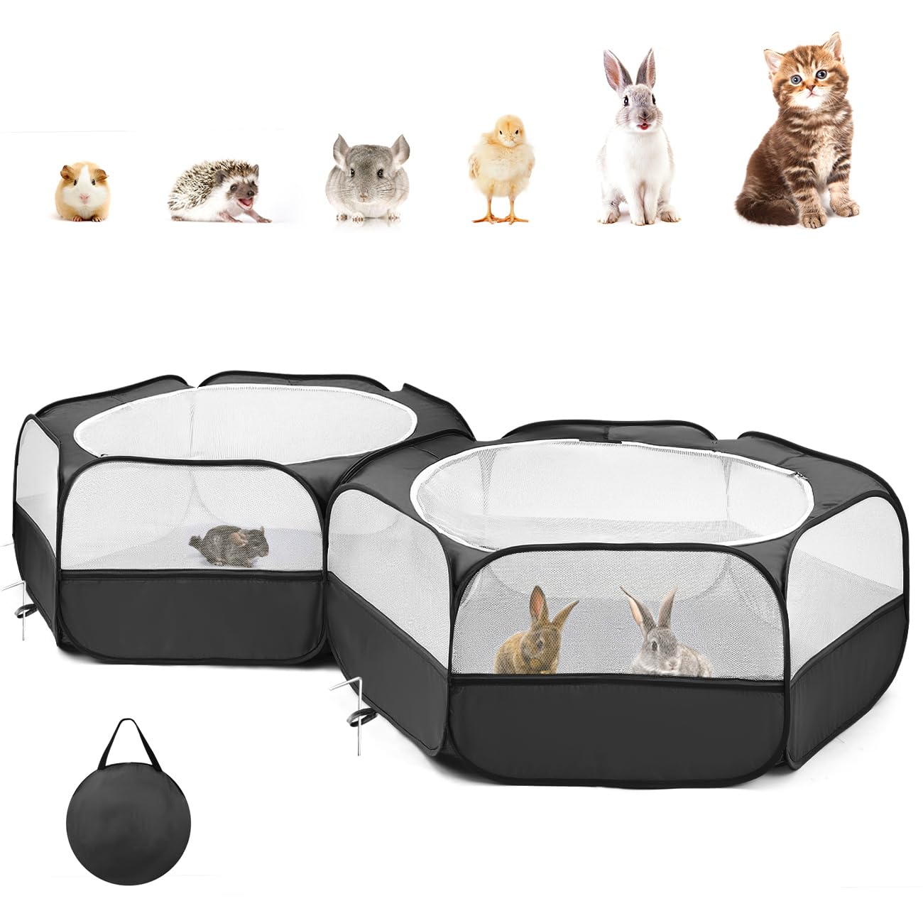 Pawaboo playpen fully assembled for indoor and outdoor use, easy to move.