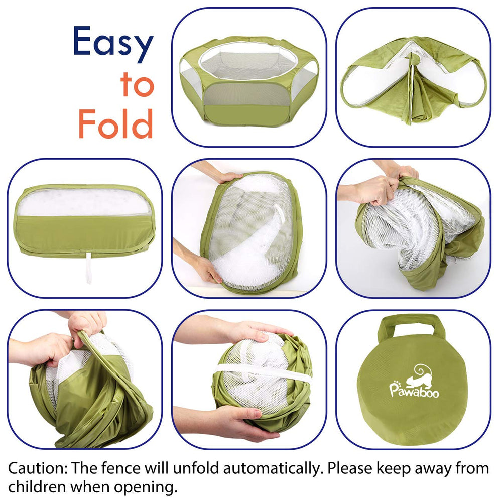 Pawaboo playpen waterproof bottom demonstrates clean, dry indoor and outdoor use.