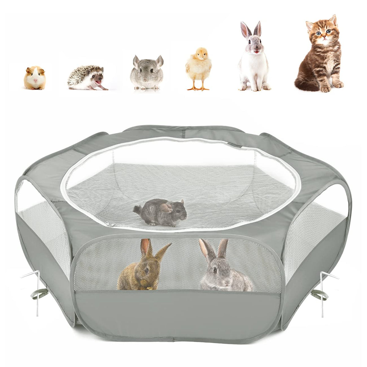 Pawaboo playpen with waterproof cover for outdoor containment