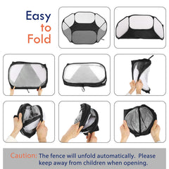 Pawaboo playpen with waterproof bottom protecting floors outdoors.