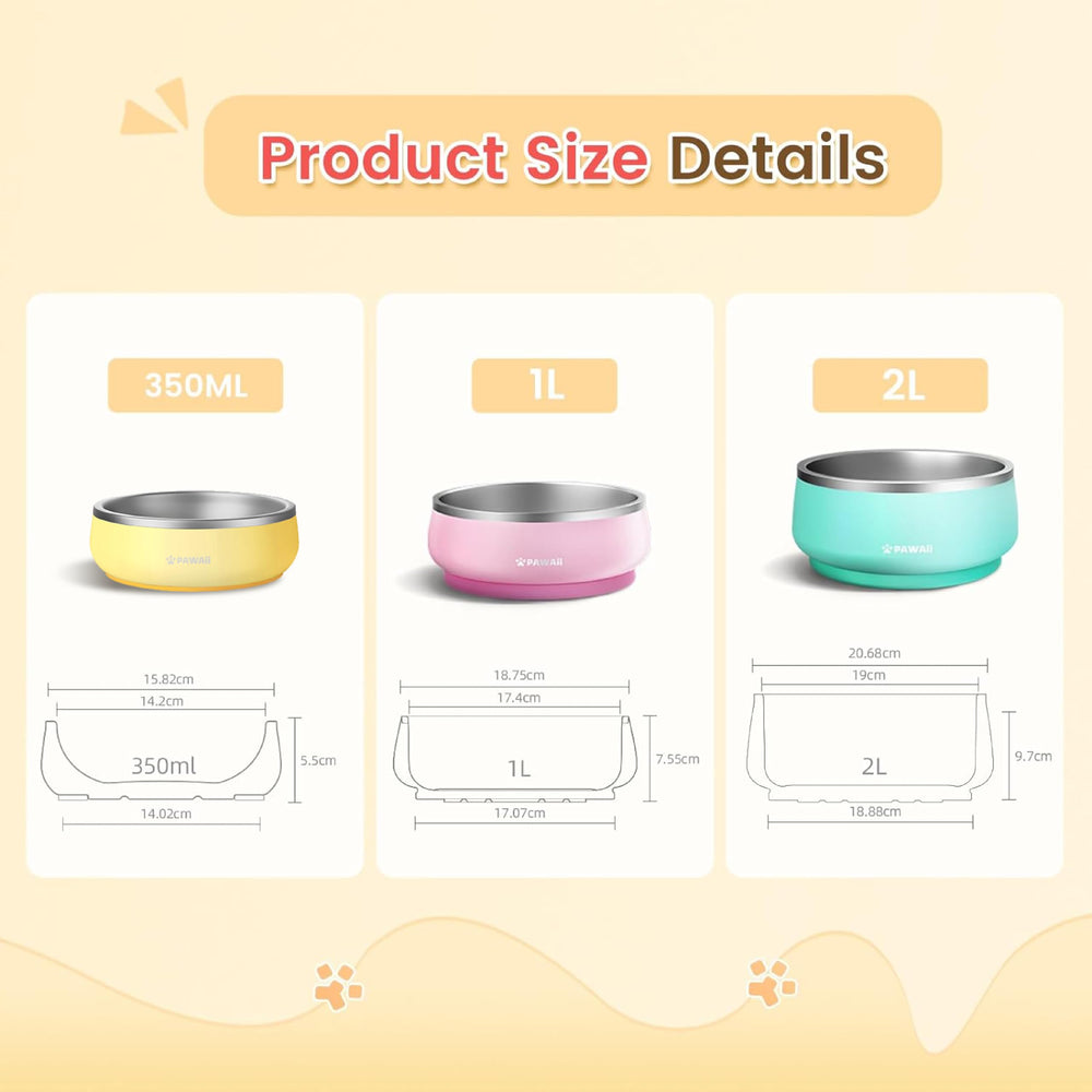 Pawaii crash- and bite-resistant bowl for daily use.