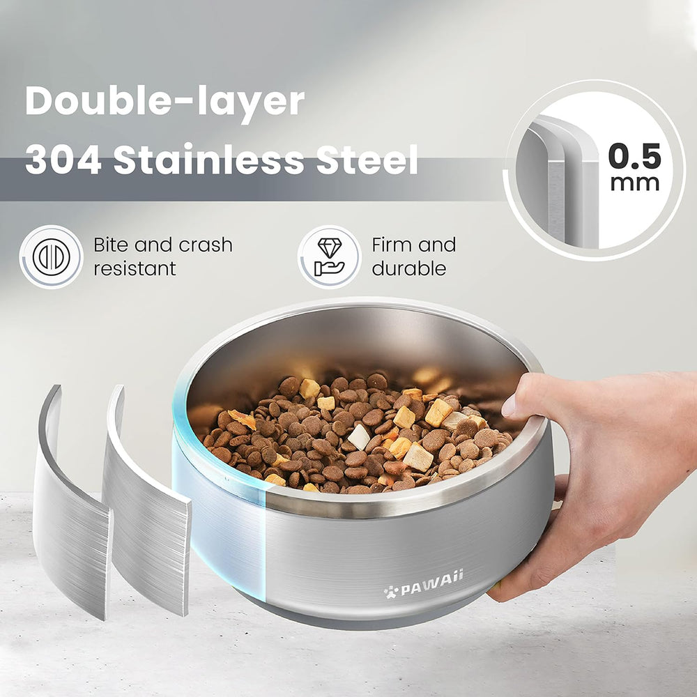 Pawaii dog bowl breeze-clean design; dishwasher safe and easy to rinse.