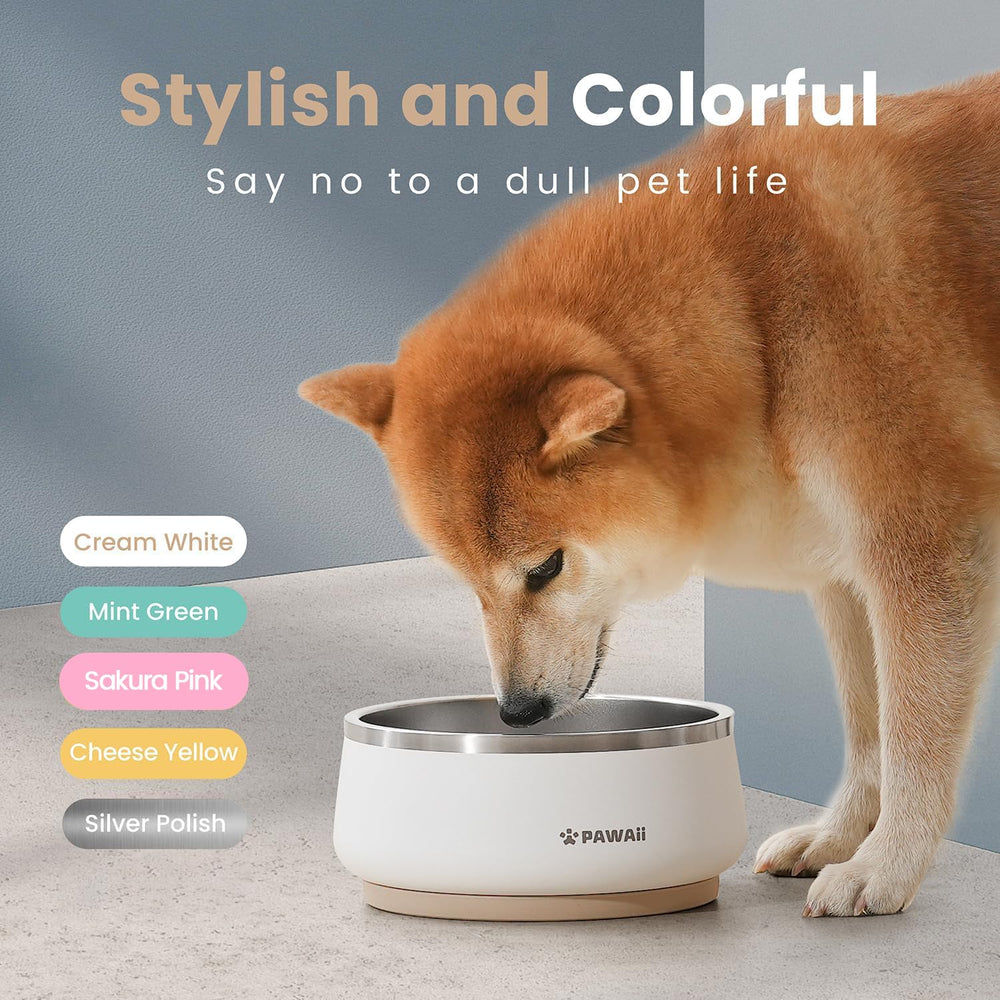 Pawaii dog bowl designed for indoor and outdoor feeding use.