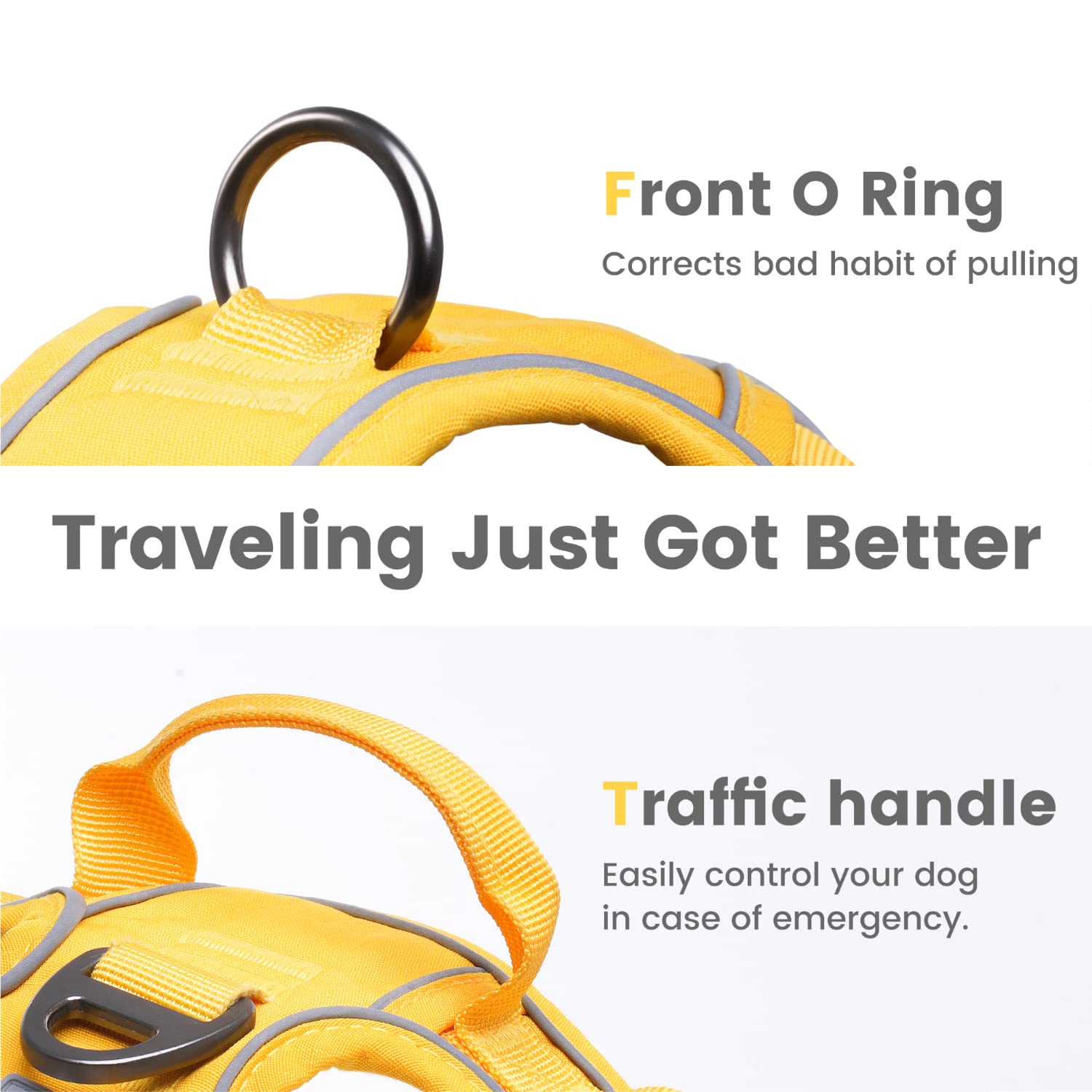 Pawaii digital ID tag on harness with QR code for quick contact lookup