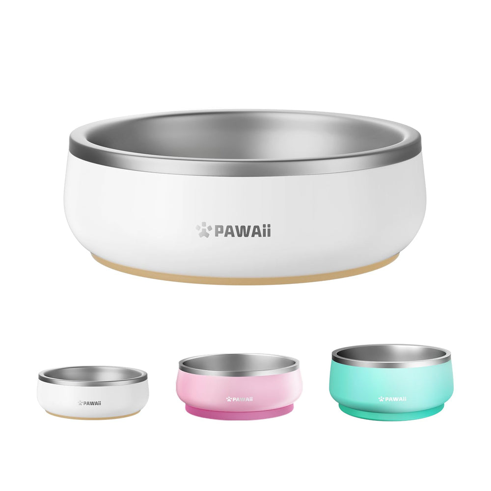 Pawaii 12 oz small dog bowl front view for puppies and kittens