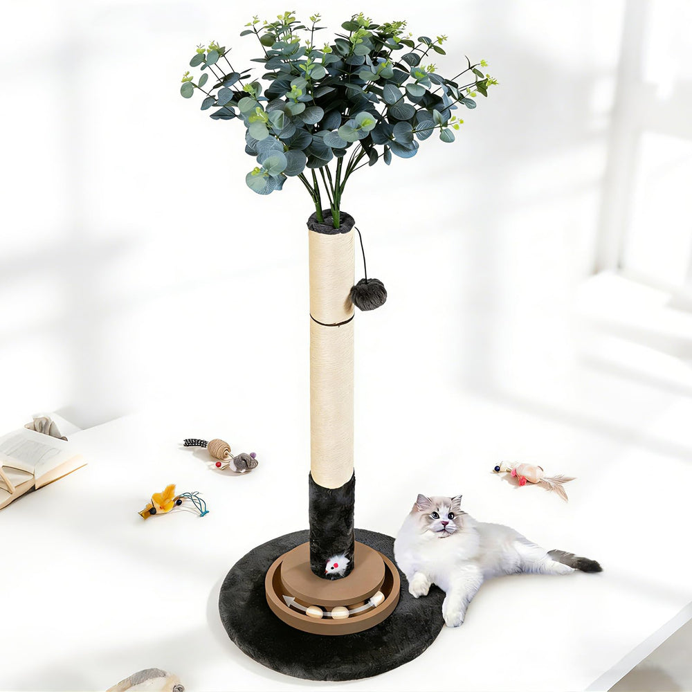 Pawalaya 35-inch cat scratching post for durable clawing and furniture protection.