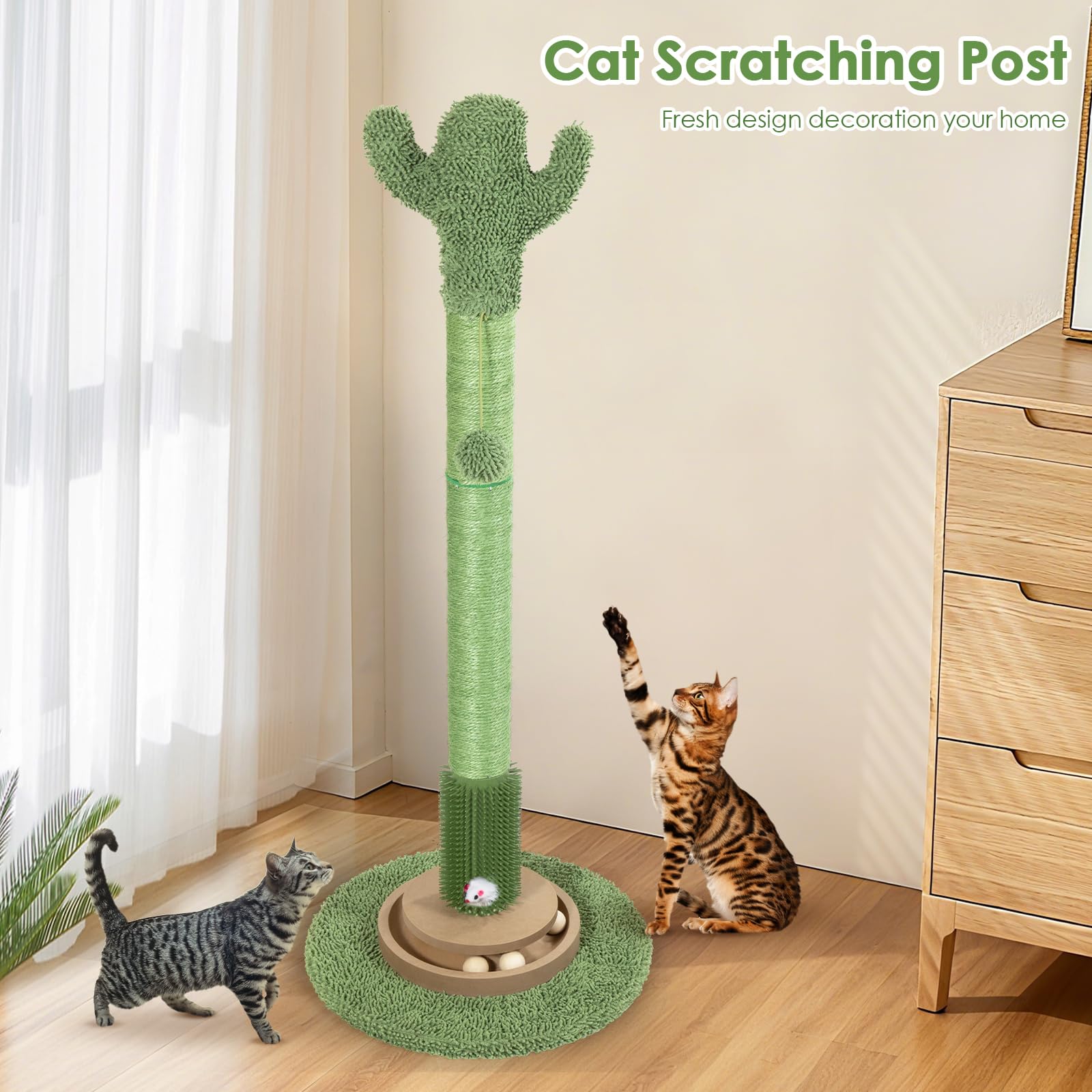 Pawalaya anti-tip stable cat tree keeps climbers safe during play.