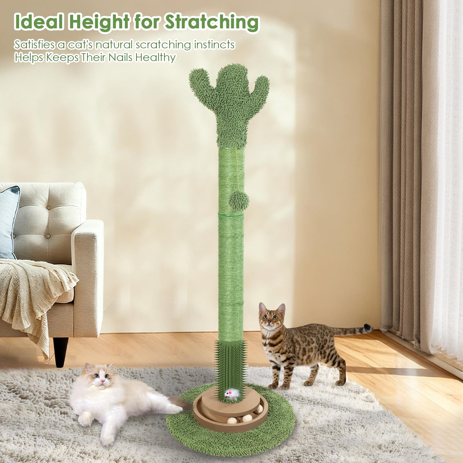 Pawalaya durable sisal ropes offer long-lasting scratching surfaces for cats.