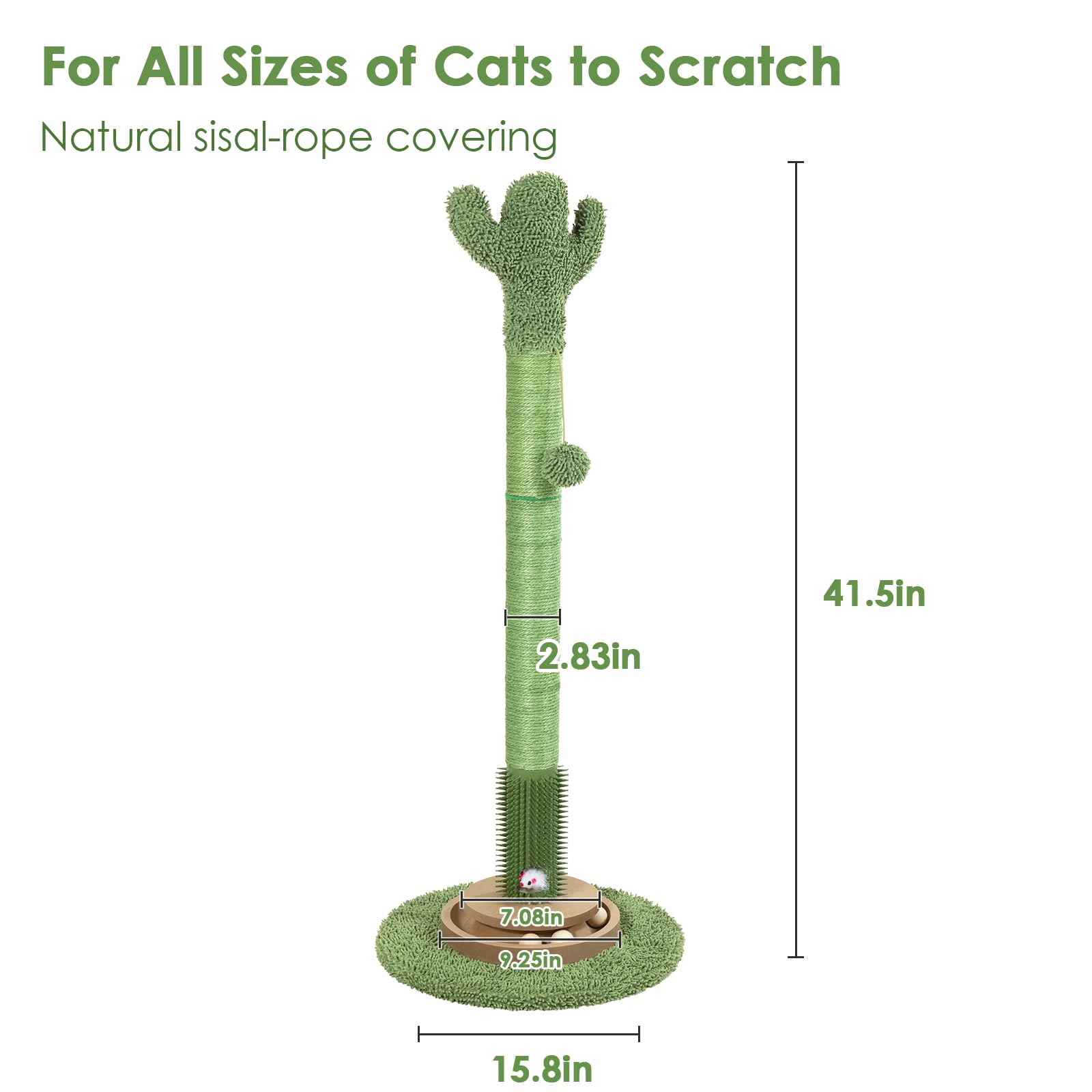 Pawalaya soft hanging balls entice scratching and batting around the cat tree.