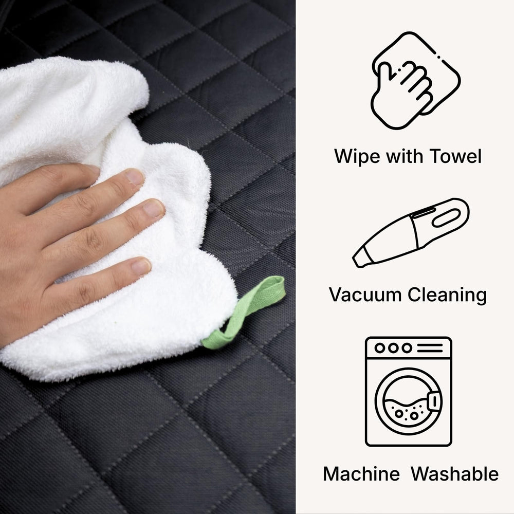 pawander dog car seat cover easy-clean surface for quick post-trip cleanup