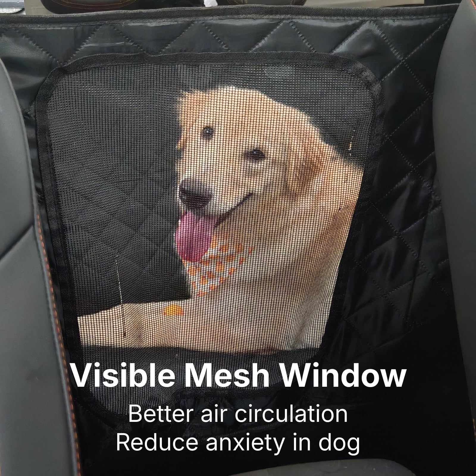 pawander dog car seat cover fits most sedans and mid-size SUVs for easy setup
