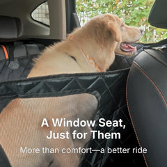 pawander dog car seat cover hammock window seat allows view and calmer rides
