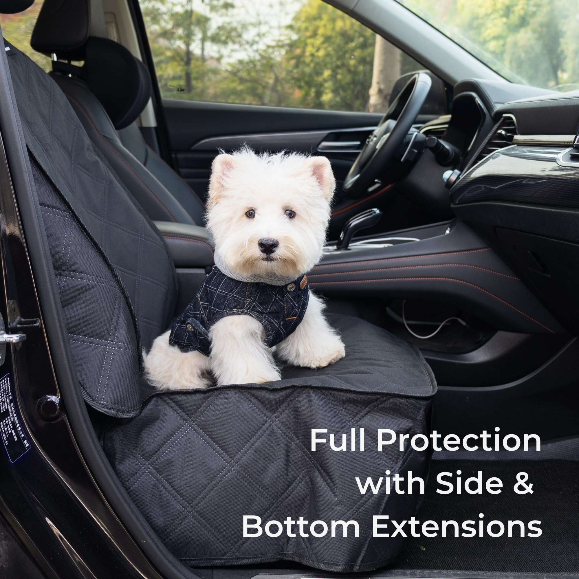 Pawander non-slip backing helps the cover stay in place on bucket seats.