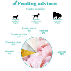 Pawant Chicken Jerky bag-open image highlighting convenient storage