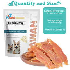 Pawant Chicken Jerky training snack demonstrates protein-rich bites for focus.
