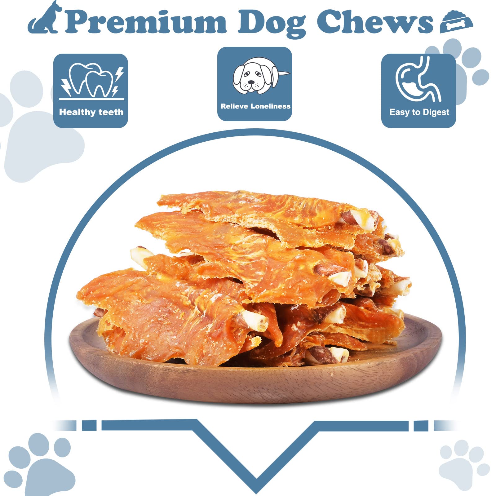 Pawant dog chews with textured outer layer showing dental scraping action