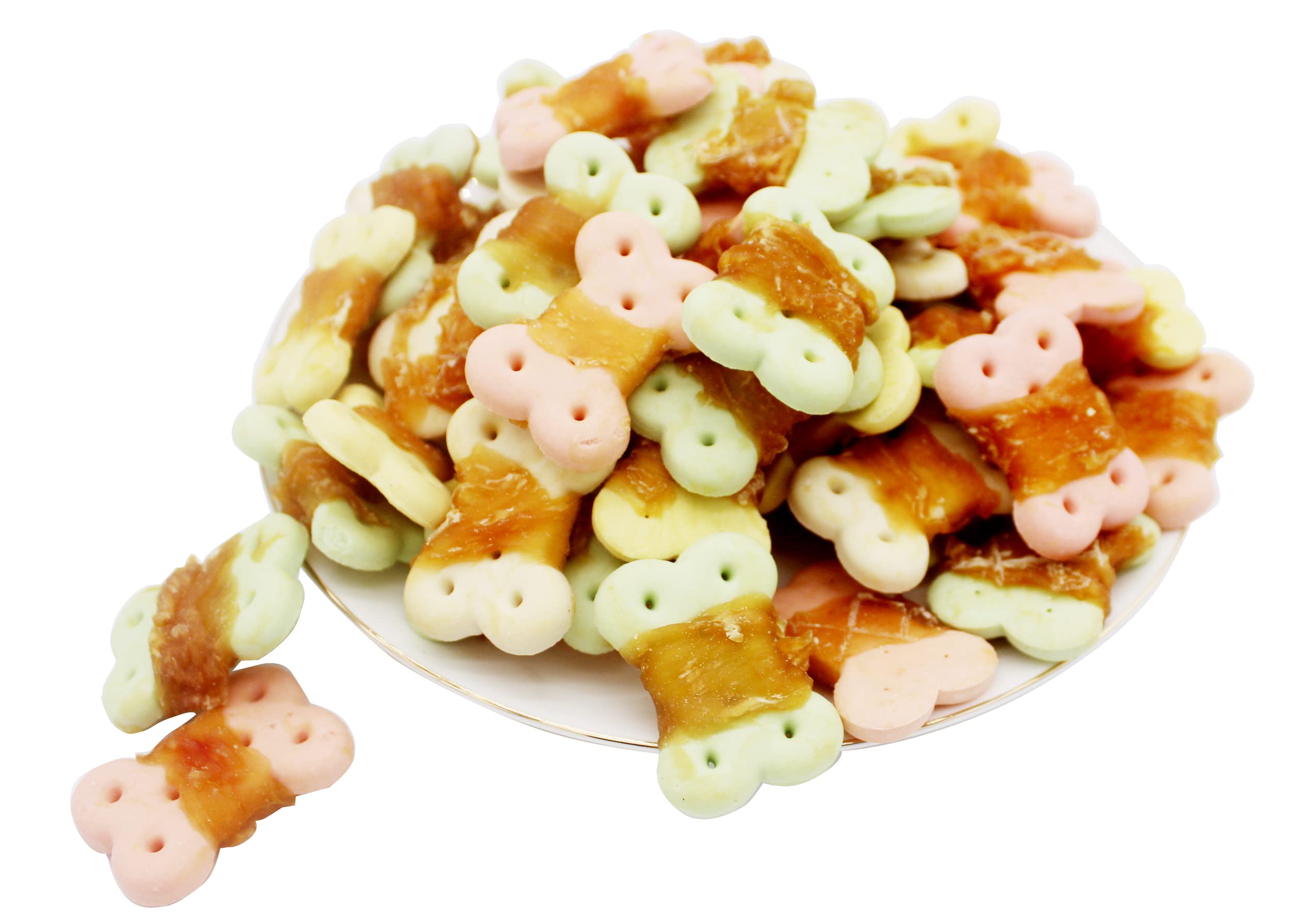 Pawant dog treats chicken chews dental-friendly texture for enjoyable training.