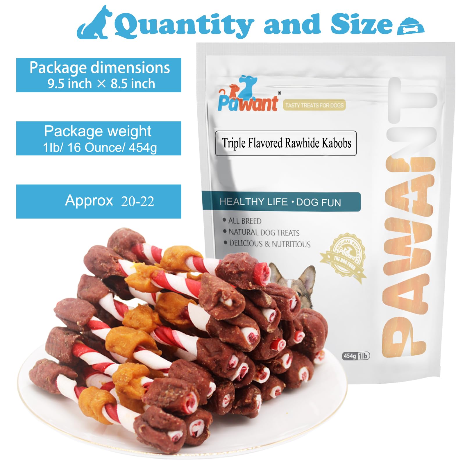 Pawant Real meat blend label highlights 52.2 percent minimum protein.