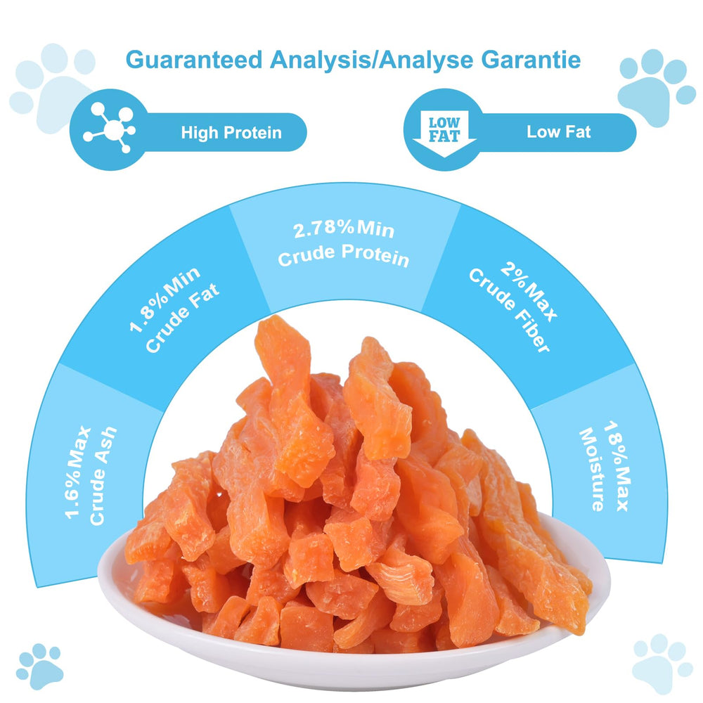 Pawant Soft Dog Treats Chicken Sweet Potato Sticks ingredient profile revealed, gluten-free and low-fat.