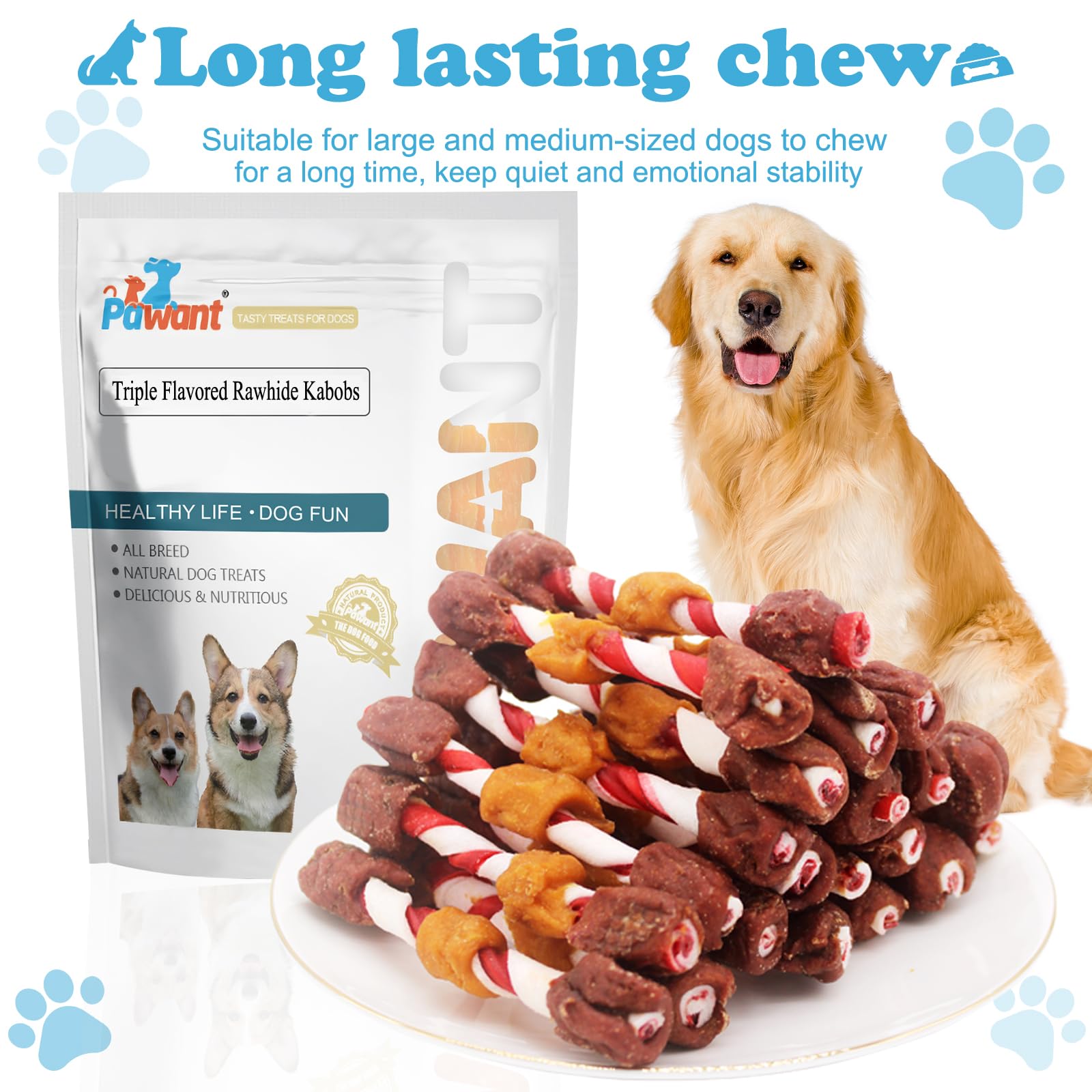Pawant Training snacks open pack showing eager dog during practice.