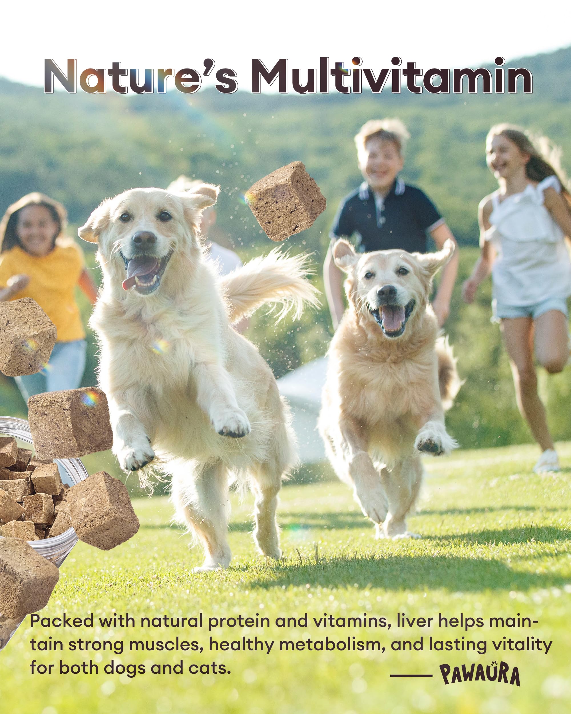 Pawaura liver treats for dogs and cats—great for training and daily snacks.
