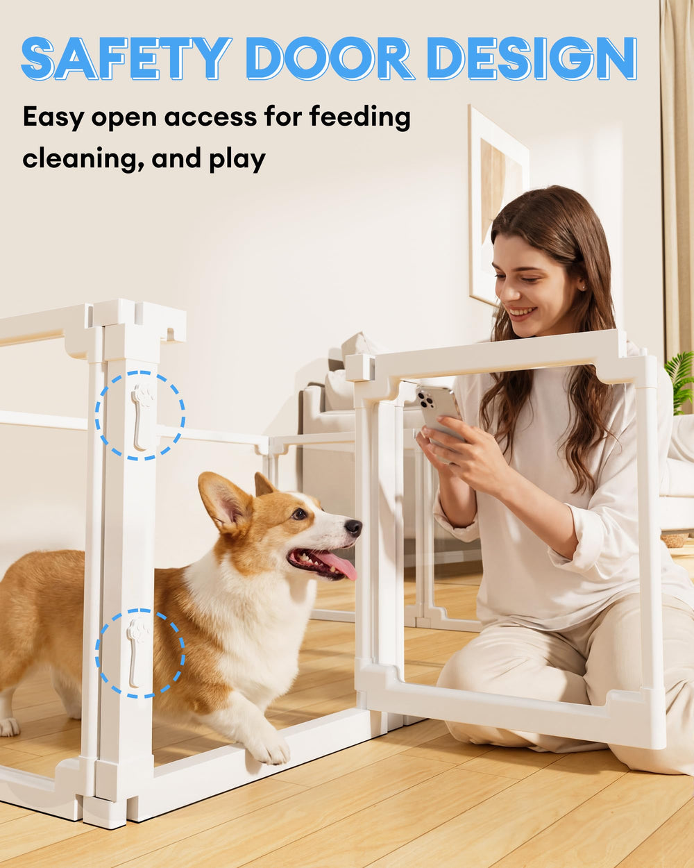 Pawaura Easy-clean waterproof panels wipe clean in seconds for busy households.
