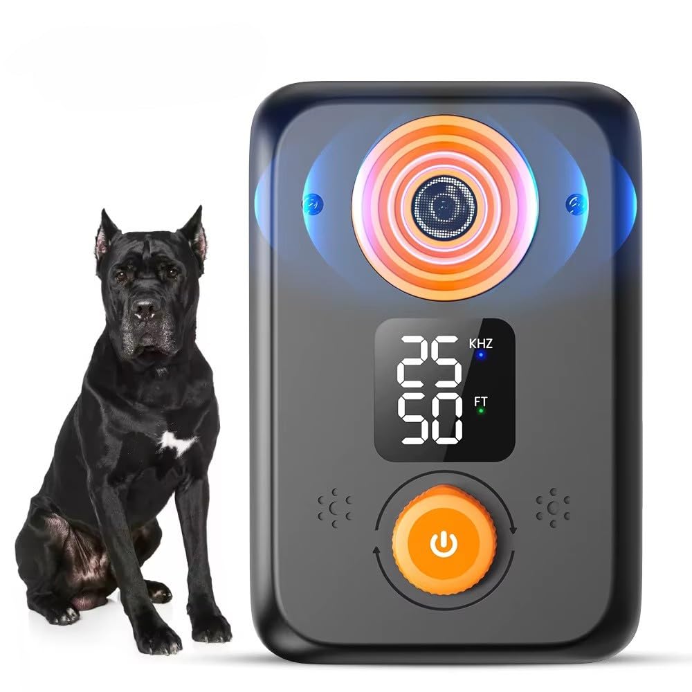 PawBarkShield ultrasonic bark detection up to 50 feet for humane interruption