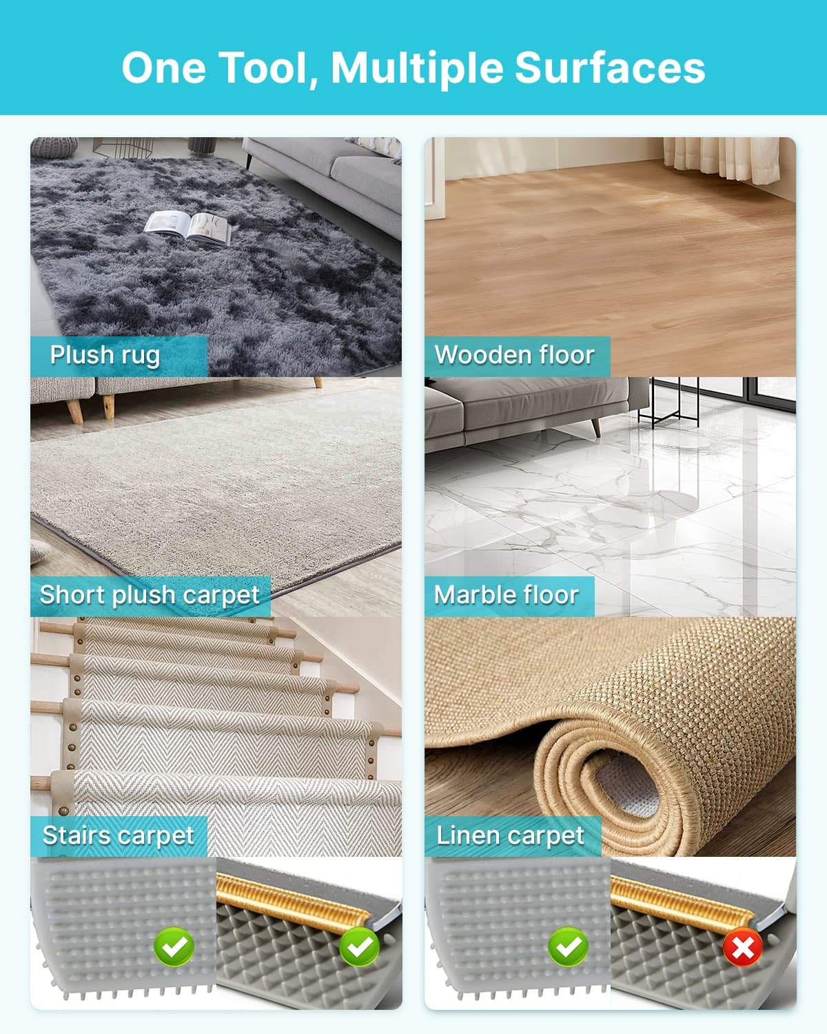 Pawbena Carpet Rake mini brush detail reaches sofas and car interiors.
