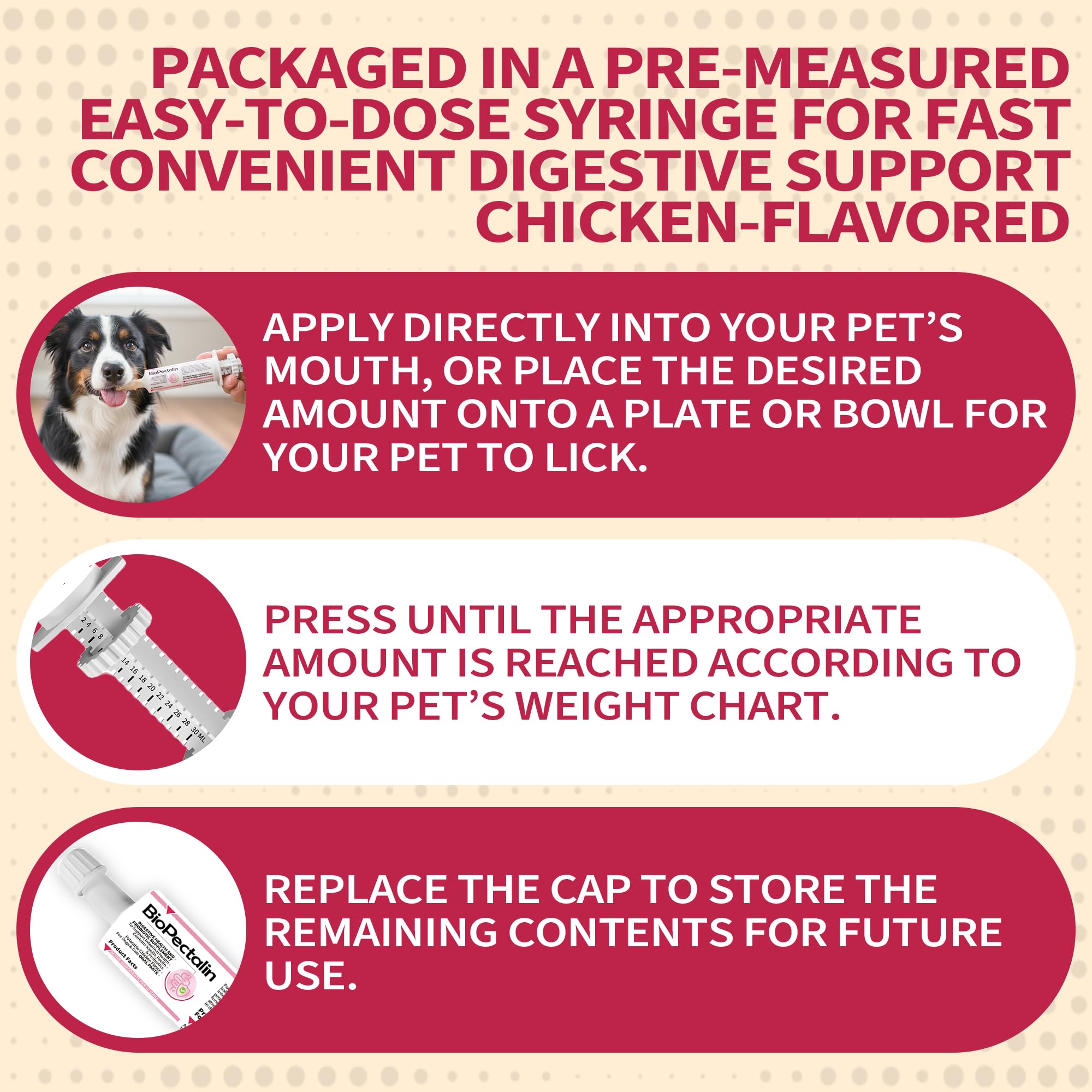 PawBliss probiotic ingredient label for gut balance