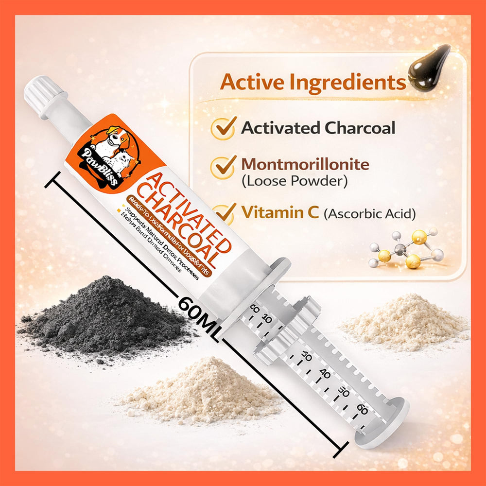 PawBliss ready-to-use, mess-free charcoal formula for simple pet care