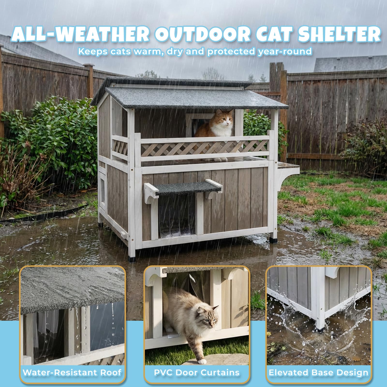 Pawbuilt enclosed design creates a secure hiding nook for cats.