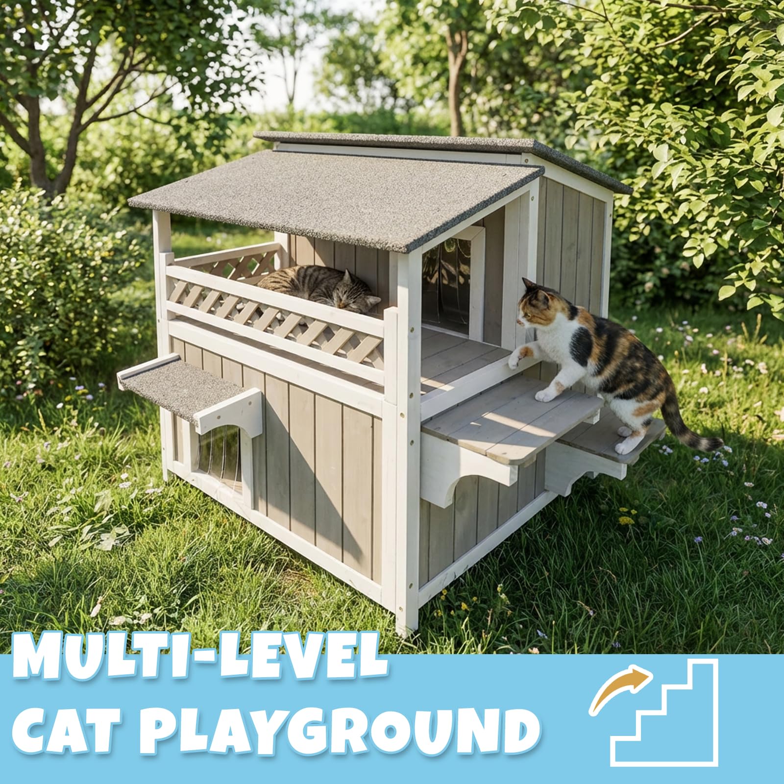 Pawbuilt indoor-outdoor setup fits patios, porches, or corners.