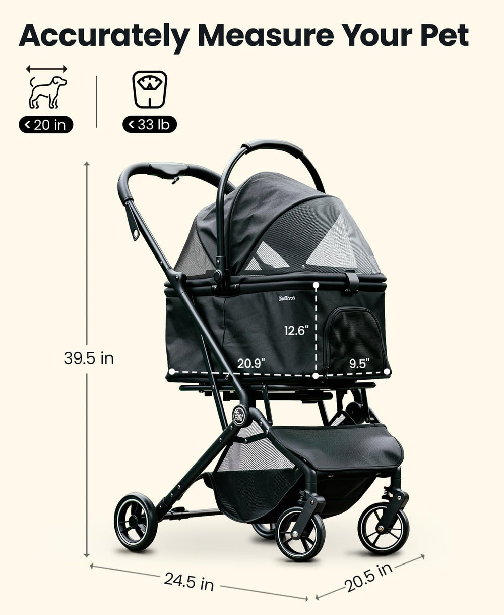 Pawccoli compact travel, folds flat for easy storage