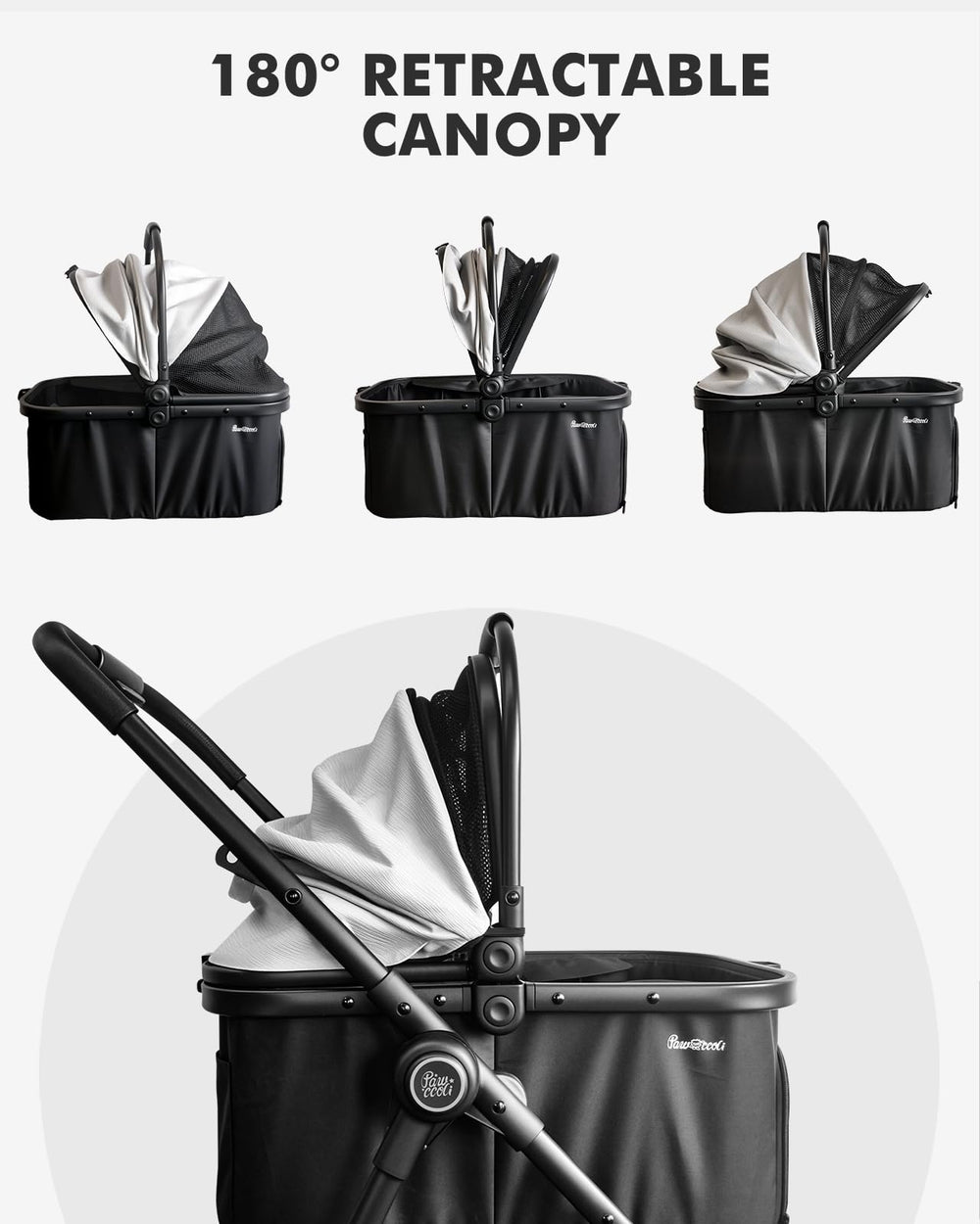 Pawccoli detachable carrier offers flexible use between stroller and carry mode