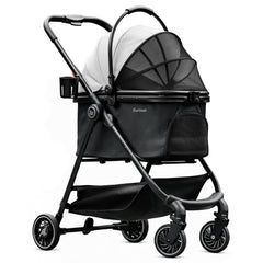 Pawccoli pet stroller handle ergonomic grip for easy maneuvering