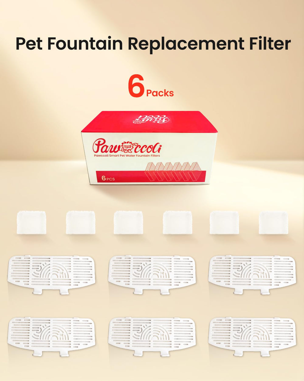 Replacement every 2-4 weeks helps maintain fountain performance.