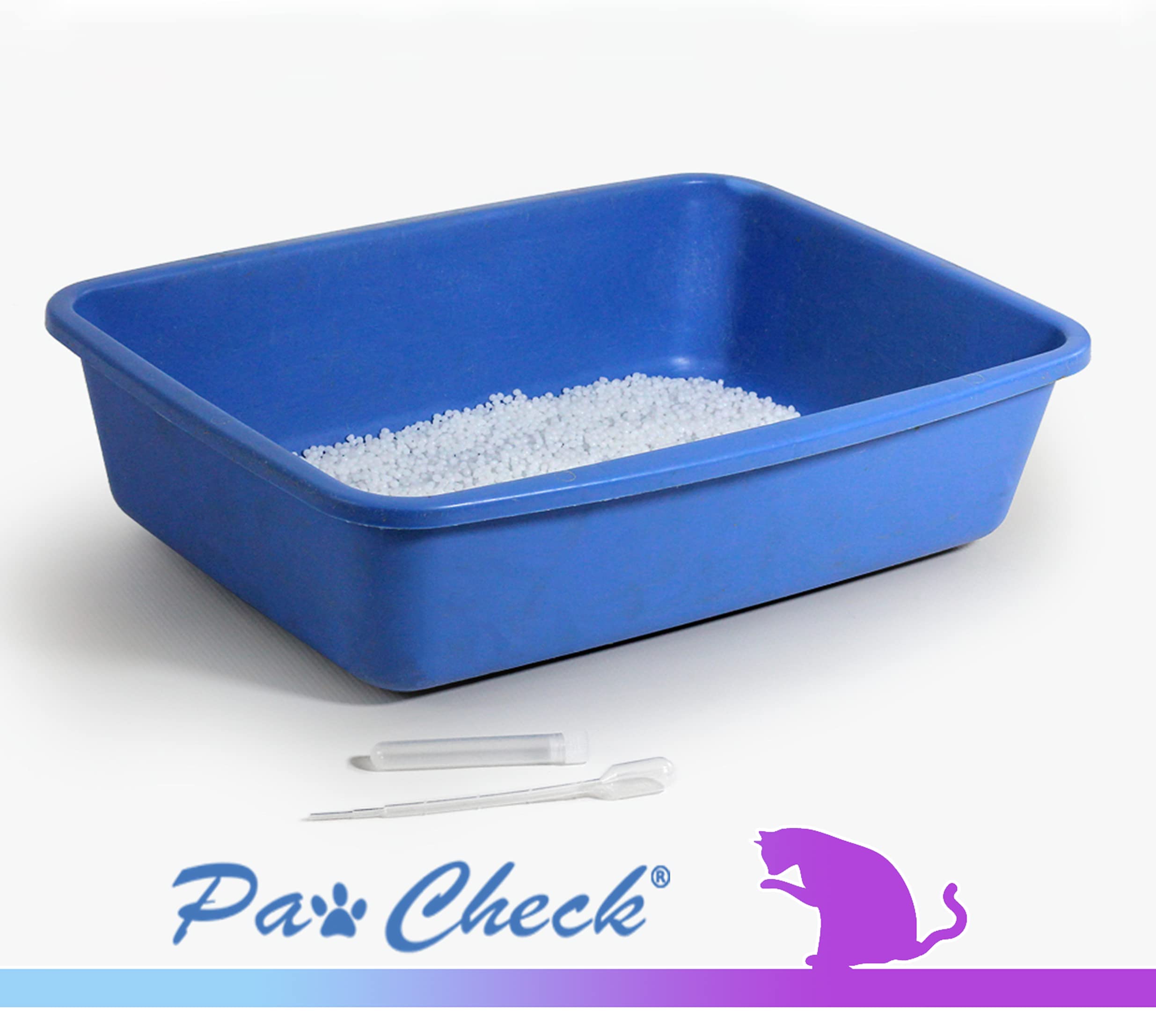 PawCheck economical urine collection litter uses minimal material for home screening.