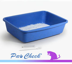 PawCheck economical urine collection litter uses minimal material for home screening.