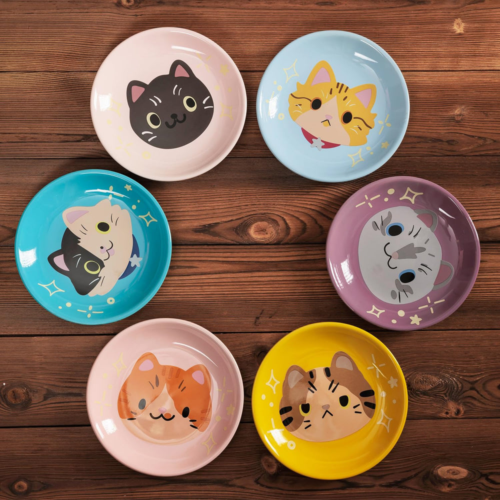 Pawdoer wide-opening whisker-friendly cat bowl designed for small cats.