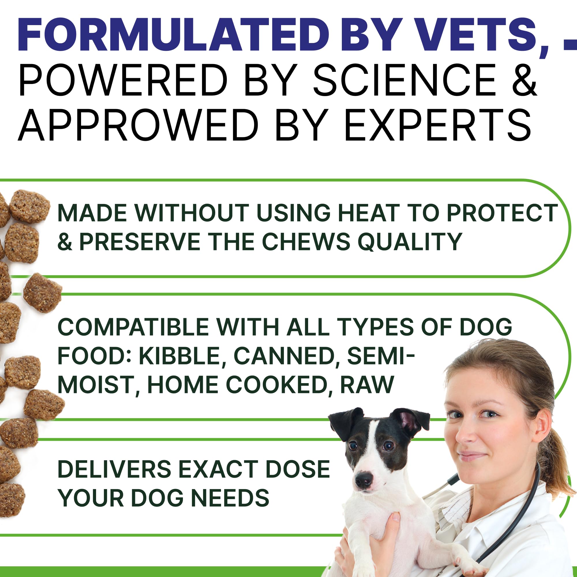 Pawsential No Poo Chews enzyme-blend label emphasizes gut support.