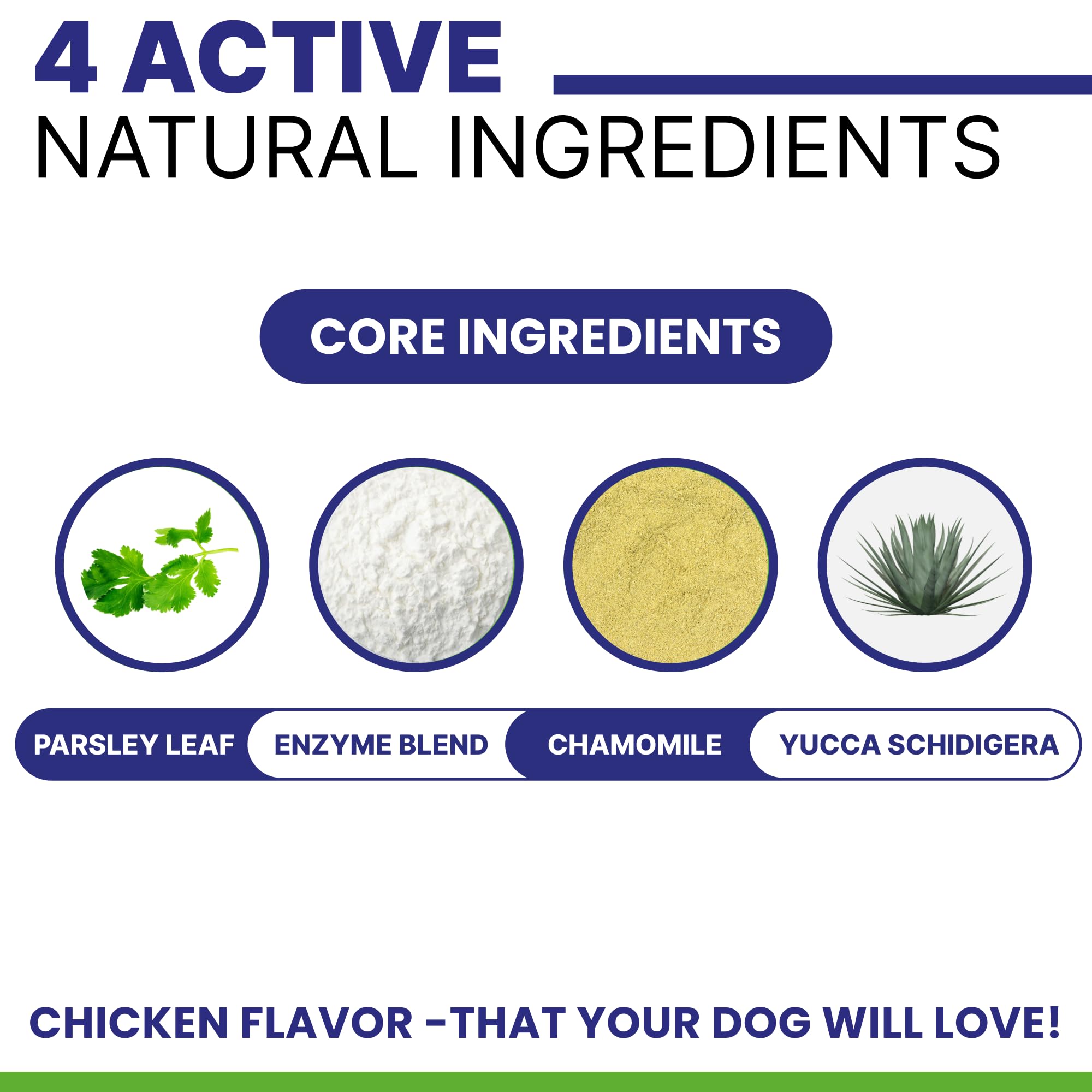 Pawsential No Poo Chews serving portion demonstrates a simple daily routine.