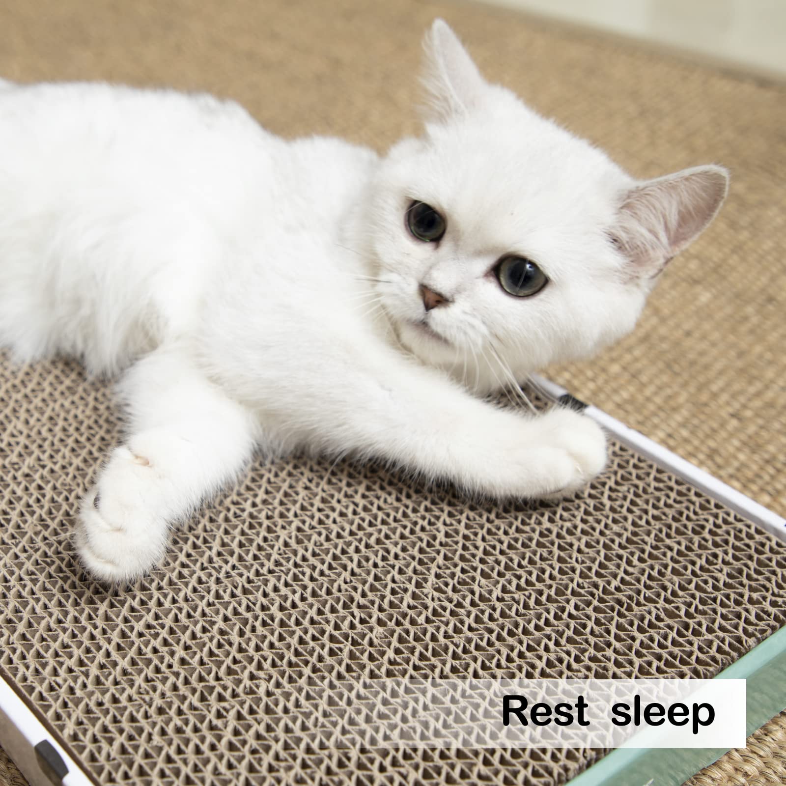 PAWSFANS Cat Scratcher Five-Pack covers multiple cats with ample scratching spaces.
