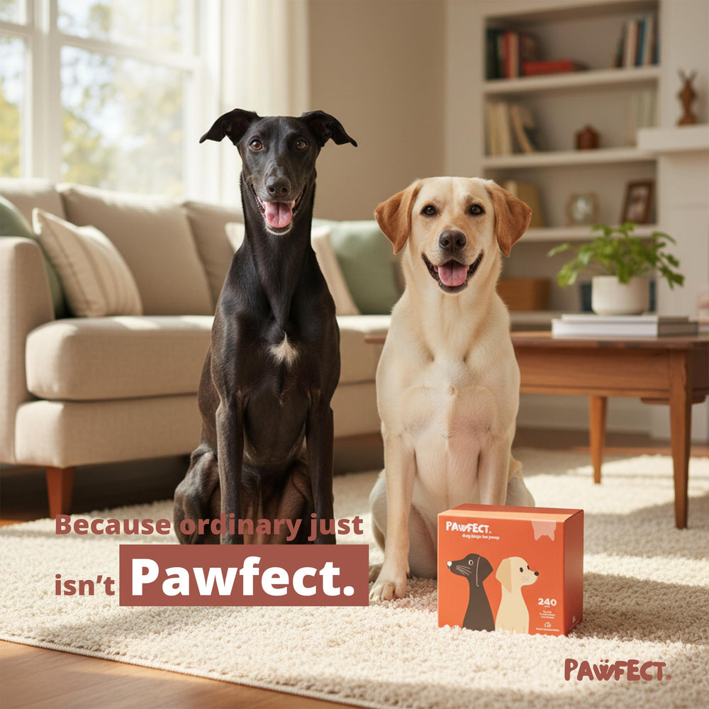 Pawfect compostable dog waste bags ideal for home composting