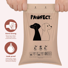 Pawfect large 13x9 poop bags handle bigger messes