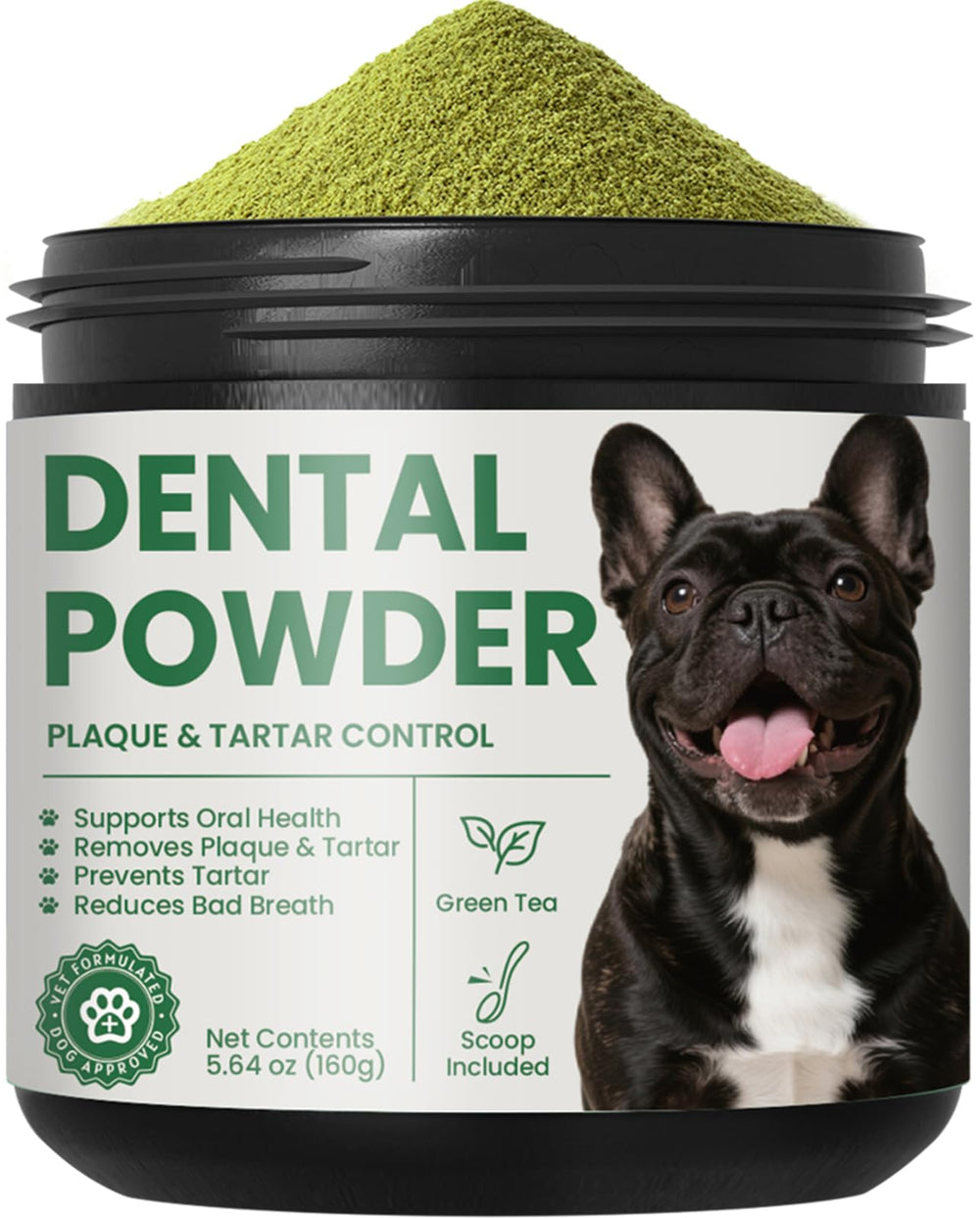 Pawfect Vita dental powder bottle for fresh breath and easy daily use