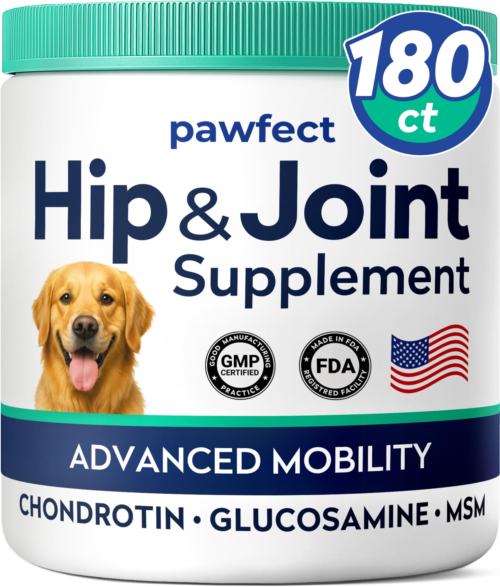 PAWFECTCHEW glucosamine dog treats pack for joint support