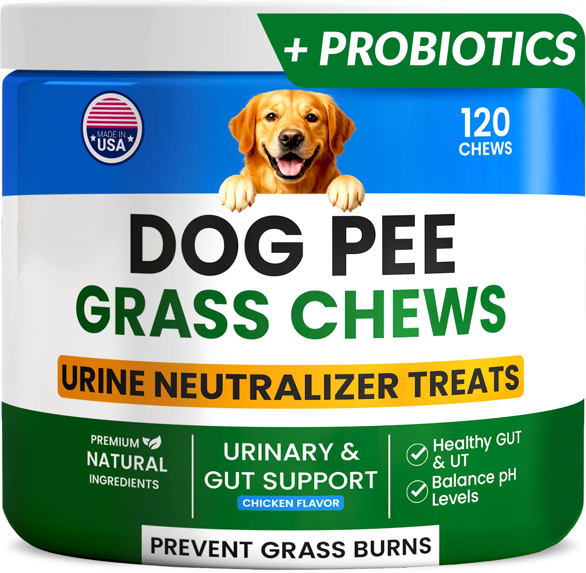 PAWFECTCHEW green grass dog chews jar promotes lawn health and balanced dog urine